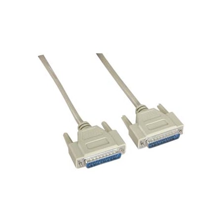 DB25 M/M Serial Cable 25C Straight- 15Ft